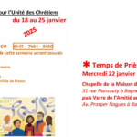 Semaine de prière pour l'unité des chrétiens