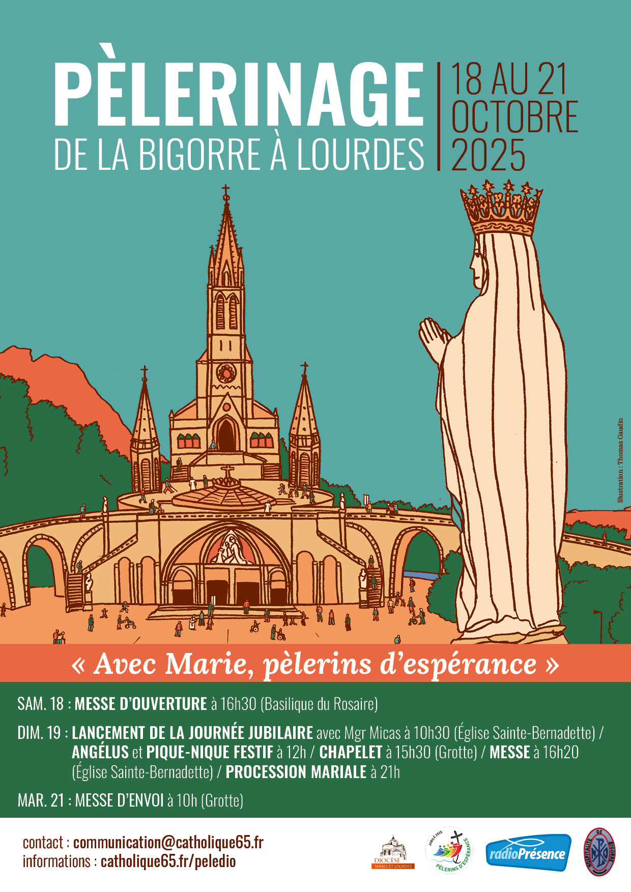 Pèlerinage diocésain Notre-Dame de Lourdes