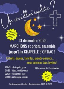 Réveillon insolite paroisse du pays d'Argelès