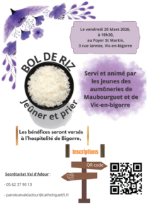 Aumonerie Vic-Maubourguet, bol de riz