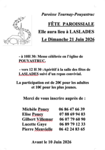 Fête paroissiale Pouyastruc