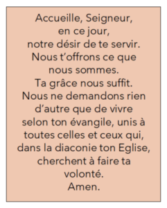 Prière de la diaconie